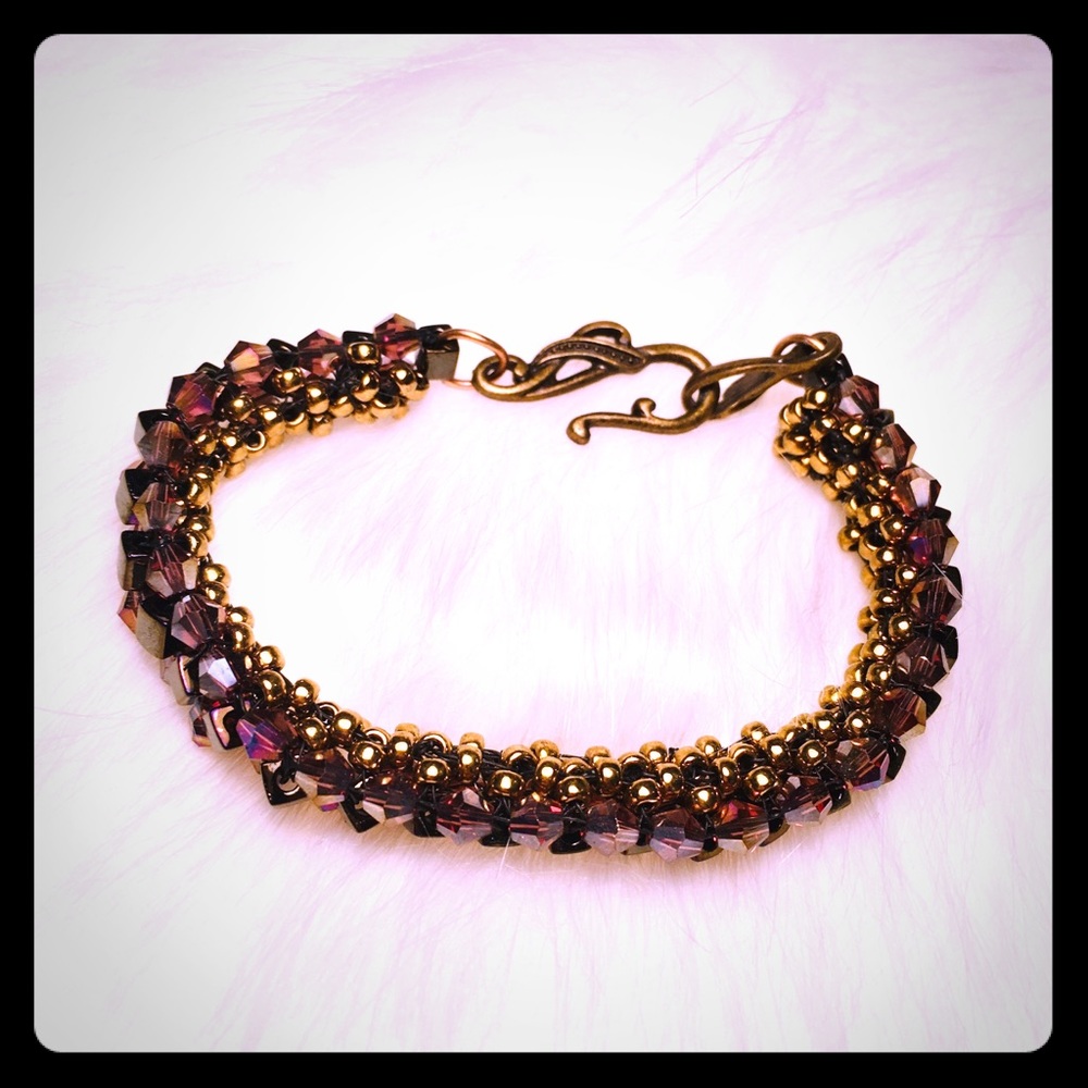 Beautiful hand crafted beaded bracelet